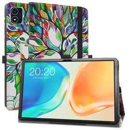 MAMA MOUTH Compatible with Teclast M40 Plus Case, Protective Case with High-Quality PU Leather Case for TECLAST M40 Plus/TECLAST P40HD / TECLAST P40S 10.1 Inch Tablet (Dual Camera) 2023, Love Tree