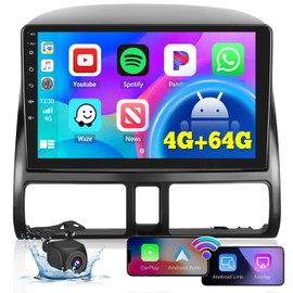 [4+64G] Inefala for Honda CRV 2002-2006 Android 13 Car Radio Stereo with Wireless Carplay Android Auto, 9 Inch HD Touchscreen with WiFi GPS Bluetooth5.0 32EQ FM/RDS SWC Backup Camera MIC