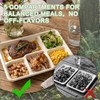 SUT SUT100% Compostable 5 Compartment Plates, 100 Pack Disposable Paper