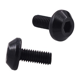 Perfeclan 4X Bike Water Bottle Cage Screw Bike Accessories Durable Bottle Cage Water Bottle Holder Screw Bicycle Stand Screw M5x12 Black