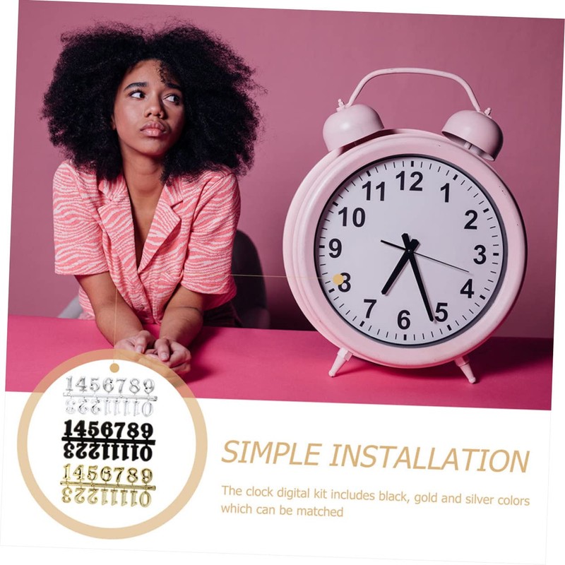 Mipcase 3 Sets Digital Clock Numbers Sturdy Replacement Numerals for