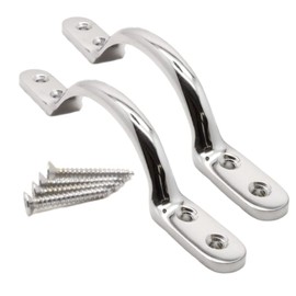 SISI UK Chrome 5 Inch Pull Handle 127mm Chrome Bow Handle for Furniture or Sash Window Frames Cabinet Drawer Cupboard Knobs Pack of 2.