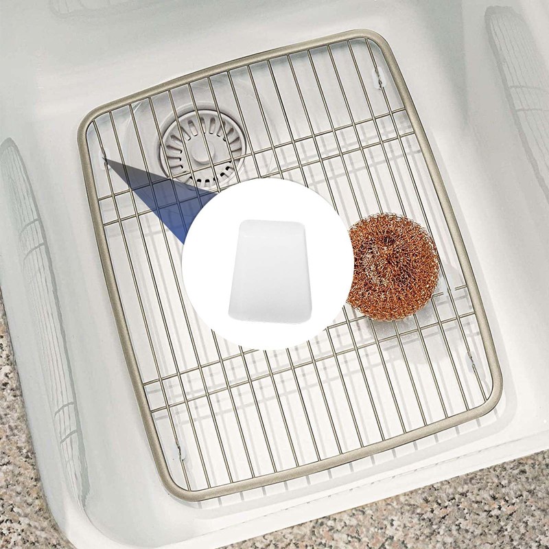 Waziaqoc 20Pcs Sink Rack Feet with 20Pcs Bumpers, Kitchen Sink