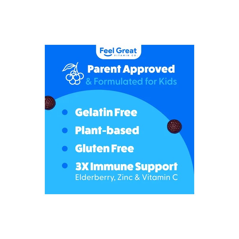 Feel Great Gomitas Inmunidad Nios Vitamina C Zinc Saco Na