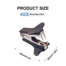 3 Stück Heftklammerentferner,Metall Entklammerer,Entklammerer Enthefter,Schwiegermutter Klammer,Heftklammern Entferner,für Bücher, Zeitungen, Geschenkpapier, Broschüren (Zufällige Farbe)
