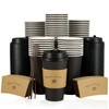 100 Pack 16 oz Paper Drinking Cups for Cold/Hot Coffee