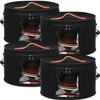 Suzile 4 Pack Large Round Foldable Felt Hat Box for