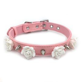 Destiny Love Handmade Rose Flower Choker Collar Necklace Velvet Necklace with Box for Women and Men (A1)