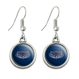 Florida Atlantic University Secondary Novelty Dangling Drop Charm Earrings