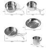 CENPEK 8Pcs Camping Cookware Set Stainless Steel Camping Portable Cooking