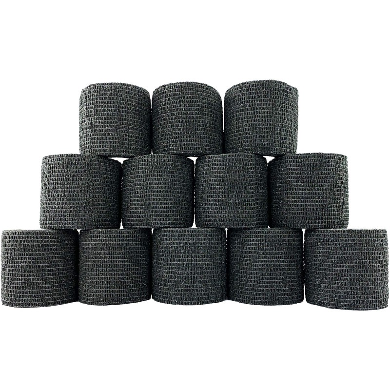 Inksafe Black Cohesive Cohesive Bandages Grip Wrap Tattoo 5cm x