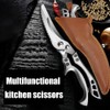 Kitchen Scissors Stainless Steel Poultry Shears Spring Loaded Household Scissors