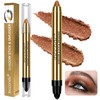 Cream Shimmer Eye Shadow Stick - Dual-Ended Waterproof Shimmer Eyeshadow