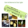 12 Packs 1.2V AA 300mAh Ni-MH Rechargeable Batteries for Solar