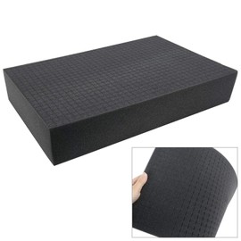 HMF 1456 Pre-Cut Foam Cube, 345 x 550 mm, Double-Size, Case Insert, Tabletop, Various Heights.