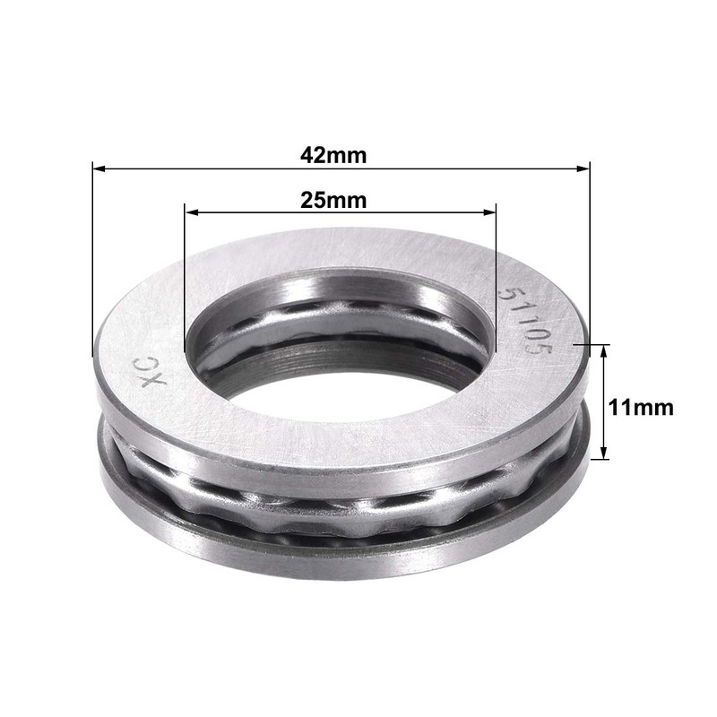 sourcingmap 51105 Thrust Ball Bearings 25mm x 42mm x 11mm
