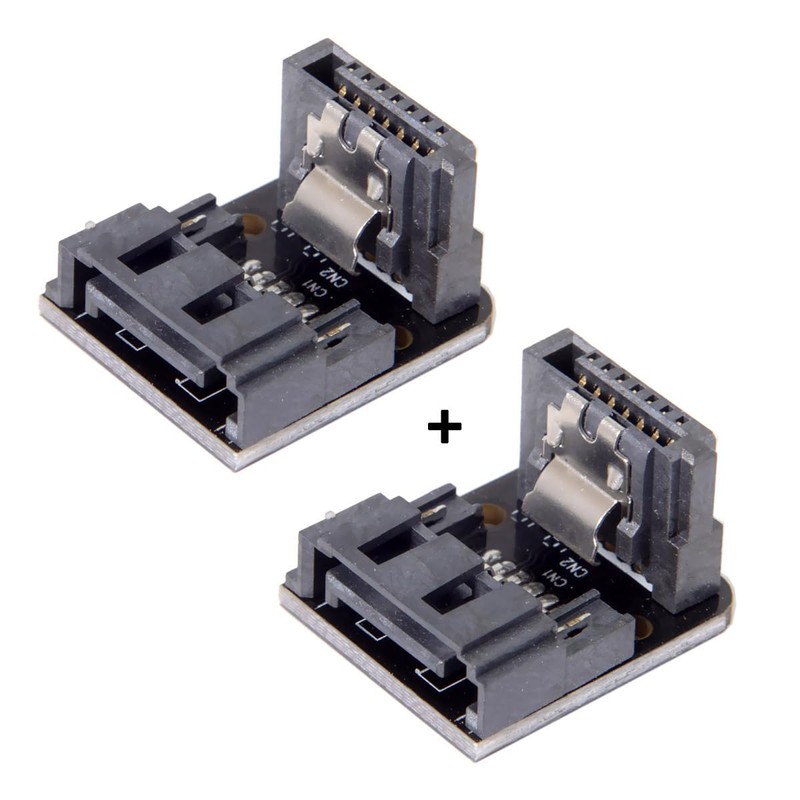 CY Adapter 2pcs/lot SATA 7Pin Male to SATA 7pin Female