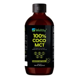 Wellthy 100% Aceite Coco Mct Natural 250ml Natural