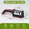 Professional 4-in-1 Knife Sharpener with Tungsten Steel & Ceramic Slots,