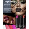 Glitter Lipstick, Diamond Metallic Sparkling Matte Lipstick, Waterproof Long Lasting