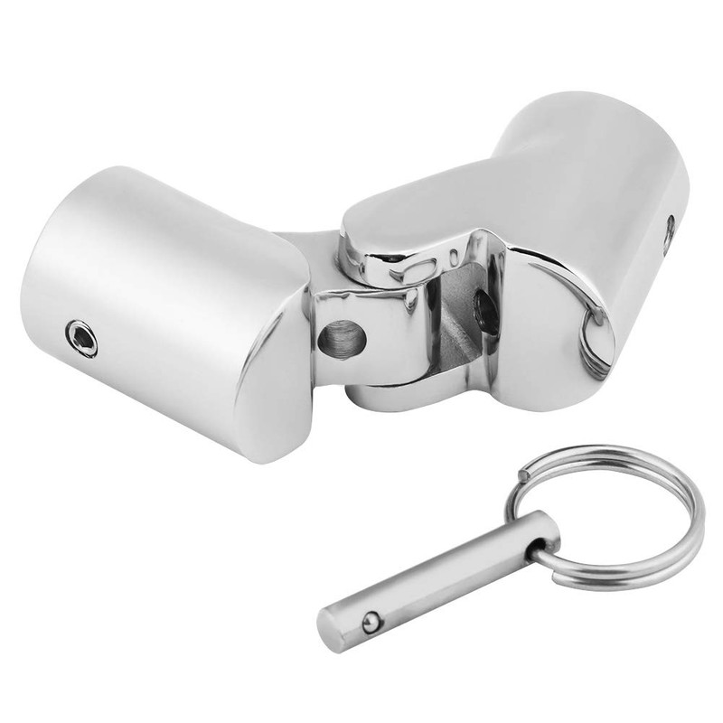 DEWIN Marine Tube Connector, Marine Stainless Steel Folding Swivel Coupling
