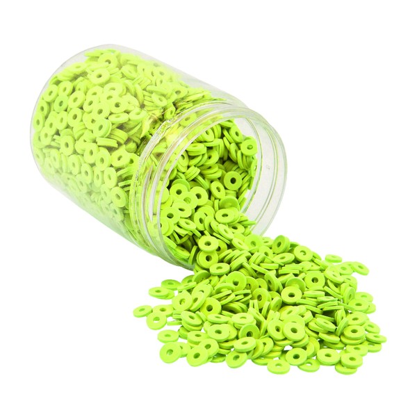 Mandala Crafts 6mm Lime Green Heishi Beads Kit for DIY
