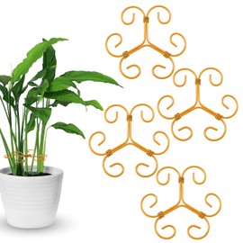4-Pack Plant Stem Support, Plant Stabilizer for Indoor Plants, Monstera Plant Support System, Plant Stem Holder for Fixing Green Plants and Vines (B)