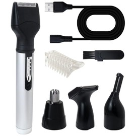 Bryzantine Electric Shavers for Men Women, 4 in 1 Rechargeable Eyebrow Ear Nose Beard Trimmer Razor Set Multifunctional Grooming Kit Beard Trimmer