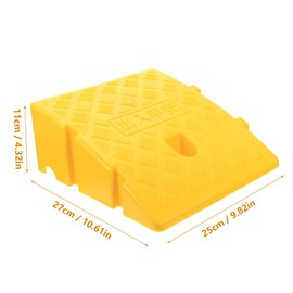 Minkissy Portable Wheelchair Ramp for Curb Doorway Stair Carpet Treads Plastic Curb Ramp