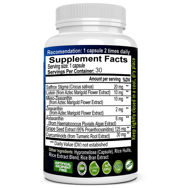 Vision Max 20/20 Visual Performance Support Eye Supplement for Overall