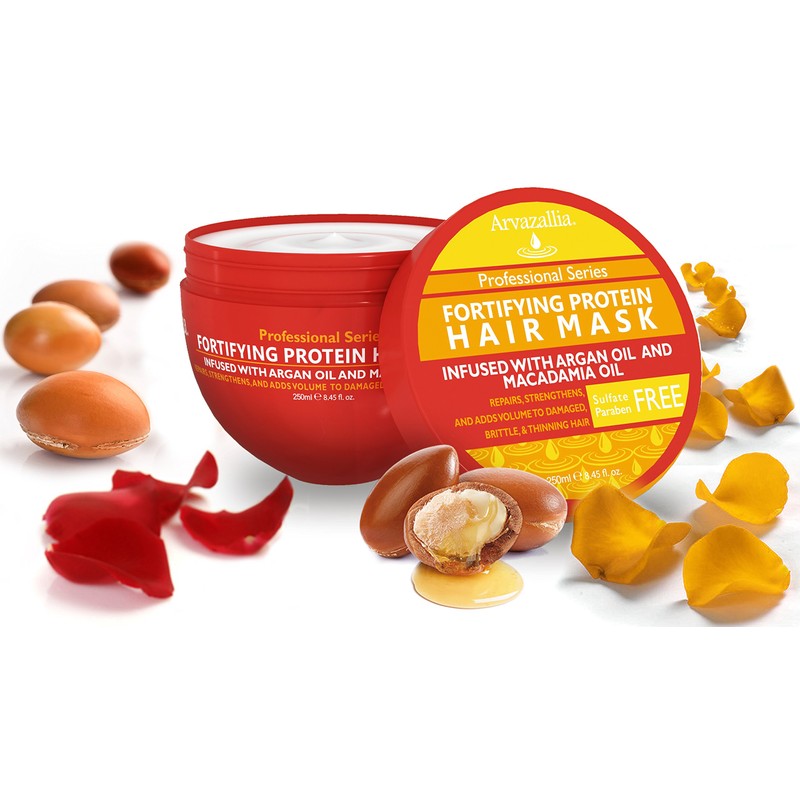 Arvazallia Fortifying Protein Hair Mask and Deep Conditioner with Argan