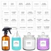 KSIWRE 36PCS White Laundry Labels for Jars,Preprinted Organization Stickers for