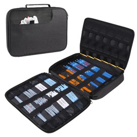 ZIORS Portable Zipper Saw Blade Storage Case,Empty Case for Sawzall Saws/Sabre Saws Organization,Wood Pruning Saw Blades Carring Cases Reciprocating Universal Multitool Blades Holder Bag Only