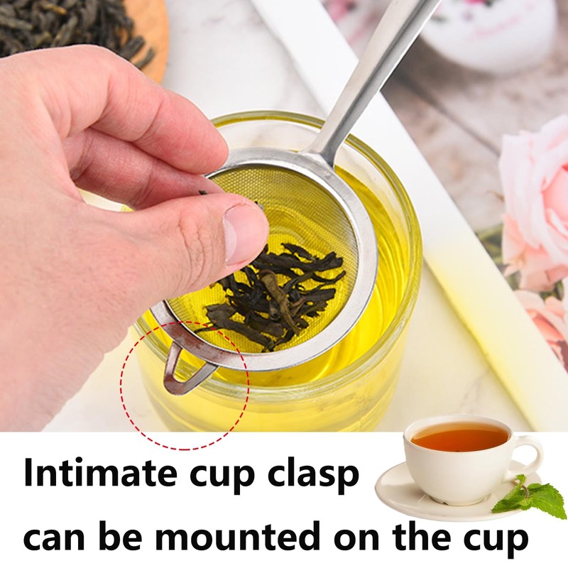 4 Pcs Tea Strainer Fine Mesh Tea Strainers for Loose