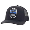 HOOEY Cheyenne Adjustable Snapback Mesh Trucker Patch Hat, Black, One