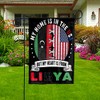 Flag Made in America with Libyan Parts Libya U.S.A Friendship