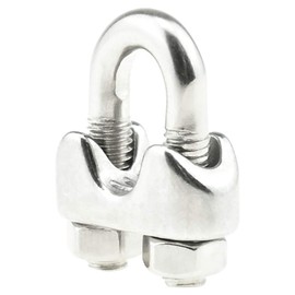 NOTRICKT WRC-04 M5 ワイヤーロープクリップ ステンレス鋼, ワイヤロープの端末加工に用 [10本入]