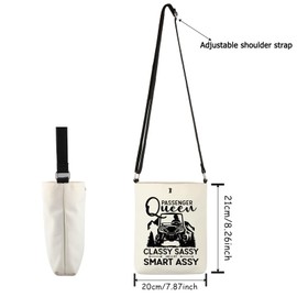 Lywjyb Birdgot Passenger Queen Crossbody Bag Adventure Lover Merch Trail Ride Gift UTV Riding Gift (Passenger Queen cr CA)