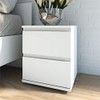 Tvilum 2 Drawer Bedroom Nightstand Nighstand, 15.83 in x 13.39