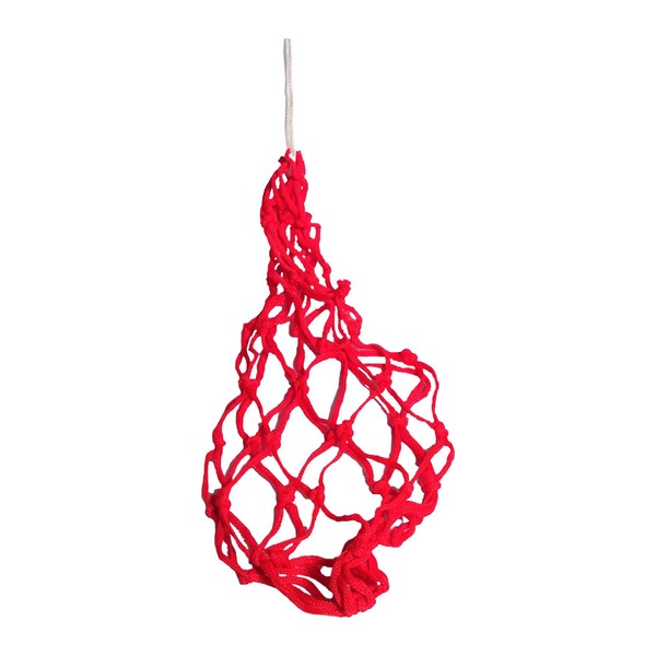 Cawila Football Ball Net Nylon Various Sizes Red red/white Size:3