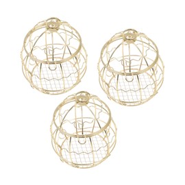 CAXUSD 3Pcs Hanging Suet Balls Bird Feeder Durable Outdoor Garden Feeding Basket for Wild Birds Multi Functional Design Sturdy Construction for Attracting Wildlife