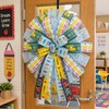 6 Rolls Back to School Wired Edge Ribbons, 24Yards x