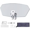 Justech Motorcycle Wind Deflector Motorcycle Windscreen Adjustable Clip On Windshield