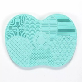 Unbranded Green-Silicone Makeup Brush Cleaner Pad Washing Scrubber Board Cleaning Mat Tool
