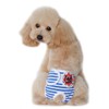 ふく福 ペット犬用 生理 パンツ 犬マナーパンツ 雌犬生理用品 お出かけ 船錨柄 (1個,色ランダム)(L)