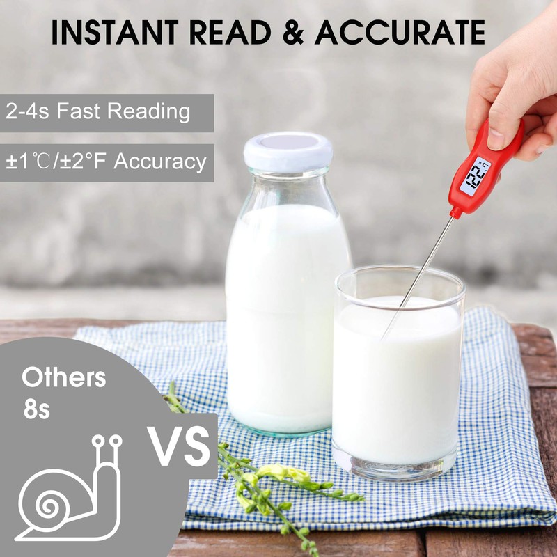 Instant Read Digital Meat Thermometer - AIMILAR DY6003-R1 Magnetic Waterproof
