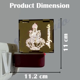 SIGNAMIO® Auto Cut Off Wooden Incense Aroma kapur Dhoop Camphor dani Oil Diffuser Burner with Night Lamp Electrical kapuram Machine Stand Holder for Home/Office (3 in 1 - Ganesh+Laxmi+Saraswati)