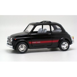 Kinsmart 1/24 FIAT Fiat 500 Pull Back Car (Black)