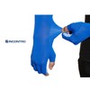 Incontro Unisex Summer Cooling Golf Fingerless Gloves & Arm Sleeves Back of Hand L Size Blue 5ea