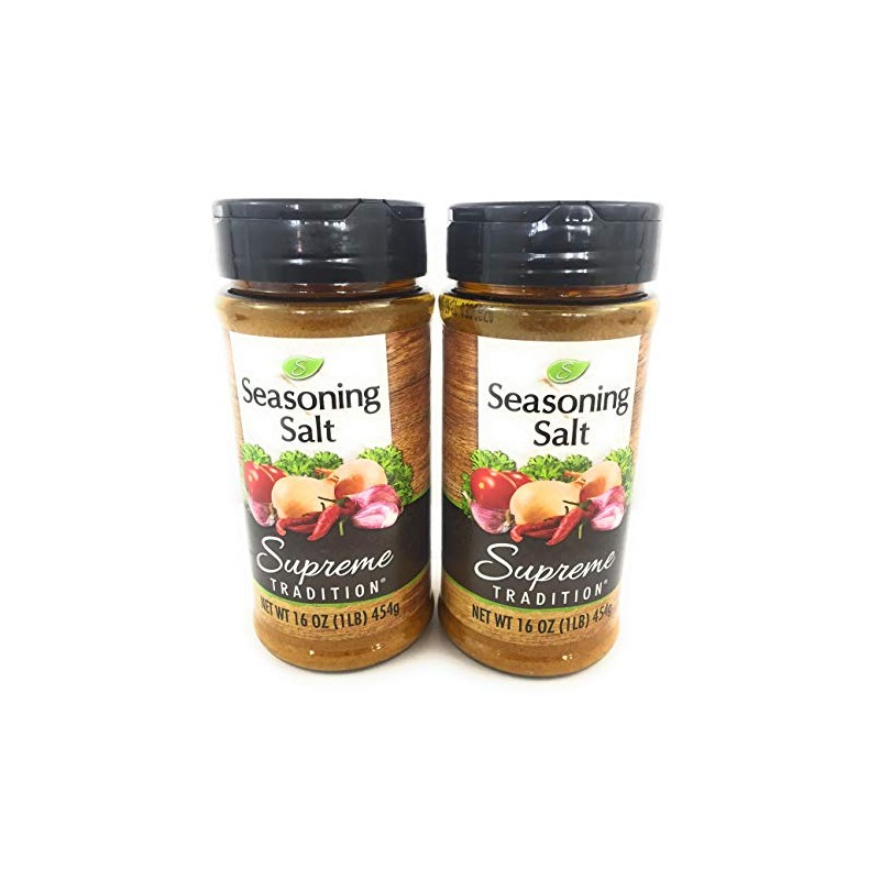 Supreme Tradition Seasoning Salt, 16 oz. (2 Pack)